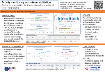Activity monitoring in stroke rehabilitation Peter Schubert
